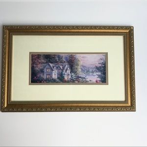 LAKE HOUSE Picture Cottage Sailboats Ducks Couple